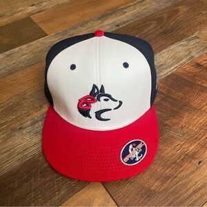 Baseball Cap with Red and Black Design